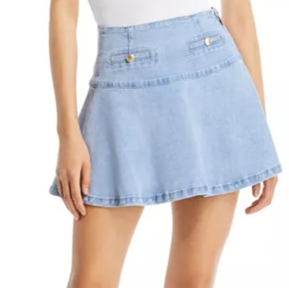 GENERATION LOVE Adella Denim Skirt. Size 32 (~US 12) NWT - Picture 4 of 12